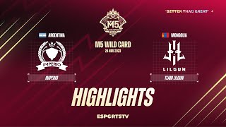 Imperio vs Team Lilgun HIGHLIGHTS M5 World Championship Wild Card Stage  IMP vs LIL [upl. by Aihtenyc979]