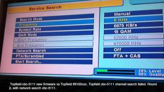 Topfield tf6100coc vs Topfield cbc5111 Round 2 5111 with [upl. by Sutphin304]