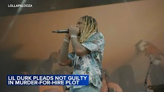 Chicago rapper Lil Durk pleads not guilty to murderforhire charges officials say [upl. by Anirbys]