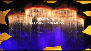 LONDON 2012 OLYMPICS CLOSING CEREMONY ON THE BIG SCREEN [upl. by Eniamsaj]