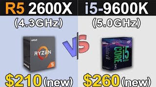 R5 2600X 43GHz Vs i59600K 50GHz  RTX 2080 Ti  1080p and 1440p Gaming Benchmarks [upl. by Brandt]