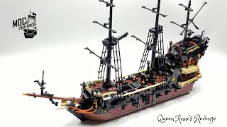 Queen Anne’s Revenge Pirate ship Speed Build Letbricks [upl. by Ahsatam]