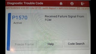 How to remove P1570 code in Mitsubishi car [upl. by Ayita]