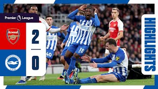 PL Highlights Arsenal 2 Brighton 0 [upl. by Nikral]