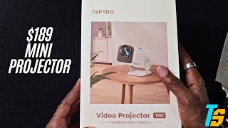 Unboxing The TopTro TR27  270° Adjustable 4K Capable Mini Projector [upl. by Enilrahc798]