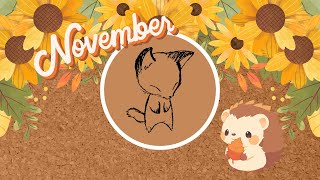 Time laps l November Part Diary with my cat [upl. by Noelopan675]