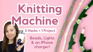 Knitting Machine Hacks amp Experiments  French knitting icord Prym knitting mill [upl. by Funch192]