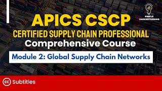 APICS CSCP Module 2 Global Supply Chain Networks Full Course 40 min [upl. by Yllier]