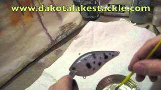 Using two part epoxy for a clear coat on crankbaits [upl. by Yrro]