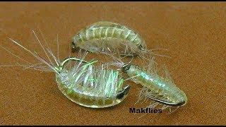 Fly Tying Freshwater Shrimp  Scud by Mak [upl. by Irik]