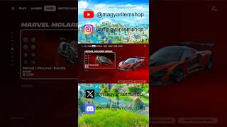 Marvel  McLaren Bundle bekerült a Shopba fortnite fortniteitemshop fortnite McLaren marvel [upl. by Mccartan]