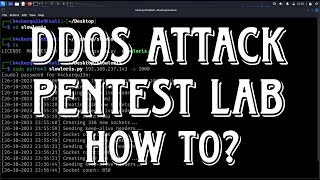 How DOS Attack Works Pentesting Set Up Tutorial [upl. by Etiragram29]