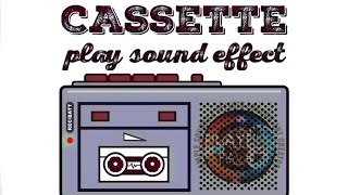 Cassette Stop Rec Play Sound Effects  Cassette Insert Eject Sounds  Playing Stopping Tape Sound [upl. by Panthea]