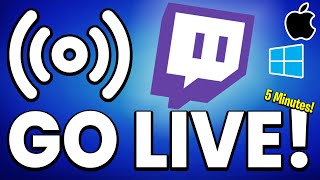 How to STREAM on Twitch 5 MIN 2024 Tutorial [upl. by Wiles50]