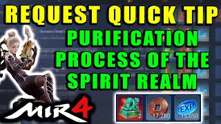 MIR4  Purification Process of the Spirit Realm  Find the Hidden Box Guide Request Quick Tip [upl. by Babbette]