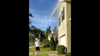 Pressure Washing how to Mobile Home wash pressurewashing howto clean downstreaming [upl. by Laved]