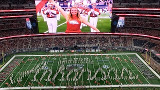 Razorback Marching Band Halftime 092824 The Music of ABBA Texas AampM  Dallas [upl. by Quick]