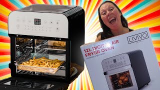 Livivo 12L Air Fryer Unbox Demo and Review  Rotisserie Chicken [upl. by Lonee]