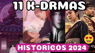 TODOS LOS KDRAMAS HISTORICOS QUE SE ANUNCIARON PARA EL 2024 😎🎬 [upl. by Atnuahsal]