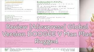 Review Aliexpress Global Version DOOGEE V Max Plus Rugged Phone 658quot 120Hz 36GB1620 512GB 200 [upl. by Fisoi]