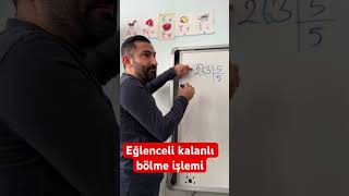 Kalanlı bölme işlemi nasıl yapılır maths matematik reels matematika funny [upl. by Edrei]