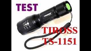 Latarka TIROSS TS 1151 test [upl. by Bluhm]