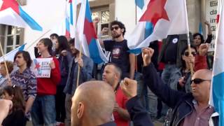 Himno Galego BNG GALIZA NOVA e NOSUP pola República da Galiza  Vigo 10062014 [upl. by Hump]