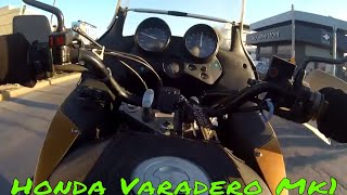 Honda Varadero mk1 99 acceleration [upl. by Gnus]