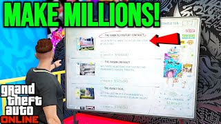 How To Make Millions With Auto Shop Contracts In GTA 5 Online Solo Money Guide [upl. by Pickens370]