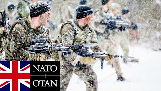 British Army NATO Soldiers of the Royal Lancers during exercises in Poland [upl. by Odlawso]