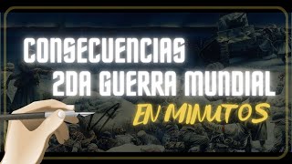 LA SEGUNDA GUERRA MUNDIAL  CONSECUENCIAS en minutos [upl. by Attenaz]