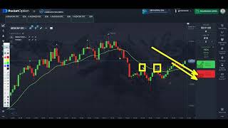 Pocket Option Estrategia Fractal e Média Móvel 2024 [upl. by Elrebma]