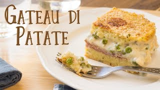 Gateau Gattò di Patate con Prosciutto e Piselli  Ricetta Piatto Unico Svuota Frigo  55Winston55 [upl. by Solenne]