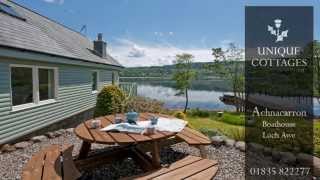 Luxury Self catering  Achnacarron Boathouse Loch Awe Taynuilt Scotland [upl. by Asehr]