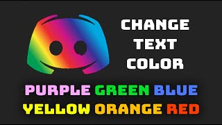 How To Add Color To Text In Discord Use Text Color In Chat Message [upl. by Tobey]