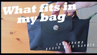 What fits inside my Longchamp bag [upl. by Stets543]