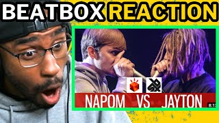 NAPOM vs JAYTON  Grand Beatbox SHOWCASE Battle 2017  14 Final REACTION [upl. by Rossuck238]