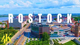 Rostock  Germany 🇩🇪 4K UHD  Drone Footage [upl. by Nolrac]