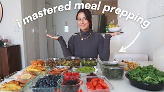 THE ULTIMATE HEALTHY MEAL PREP  a weeks worth of easy amp yummy recipes  grocery list [upl. by Tikna]