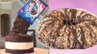 AMAZING CAKES COOKIES COMPILATION How to Make Giant Cookie Cakes [upl. by Shulem]