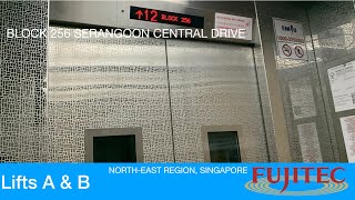 HDB Block 256 Serangoon  Fujitec Elevator [upl. by Iror]