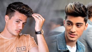 Mens Hair Zayn Malik Hairstyle Tutorial  Messy Quiff Hair  BluMaan 2018 [upl. by Isador290]