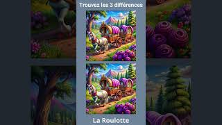 La Roulotteshorts quiz aiart drole ias games gaming puzzle find spot differences jeux [upl. by Spratt226]