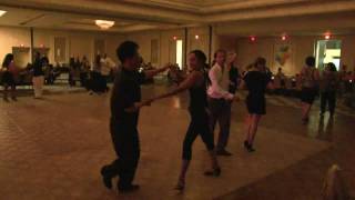 Hustle Dancing at Back To Disco BTD July 31 2010  part 2 of 2 parts  Los Angeles [upl. by Ashwell66]