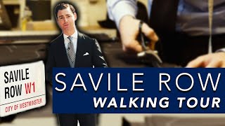 London Savile Row Walking Tour  Huntsman v Henry Poole v Anderson amp Sheppard House Style Comparison [upl. by Eniad150]