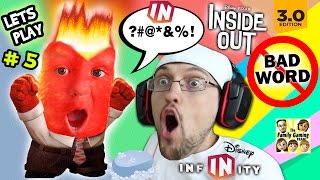 Lets Play DISNEY INFINITY 30 INSIDE OUT 5 Chases Curse Word Mental Notes Phase 1 2  FGTEEV [upl. by Arinaid]