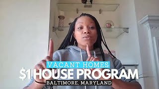 1 House Program amp Vacant Homes in Baltimore City [upl. by Campman137]