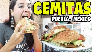 Las mas ricas y auténticas Cemitas Poblanas un tradicional manjar Mexicano❤️🇲🇽 [upl. by Anibla]