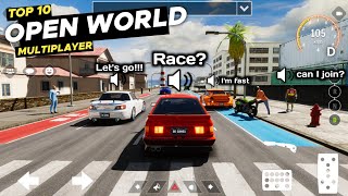 😱17 Best OPEN WORLD Car Games Like FORZA HORIZON For ANDROID amp iOS in 2024  Racing games Android [upl. by Yblek]