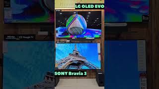 SONY Bravia 3 vs LG OLED EVO 4 Picture Quality Comparison sonybravia bravia3 lgoledtv [upl. by Eimak]